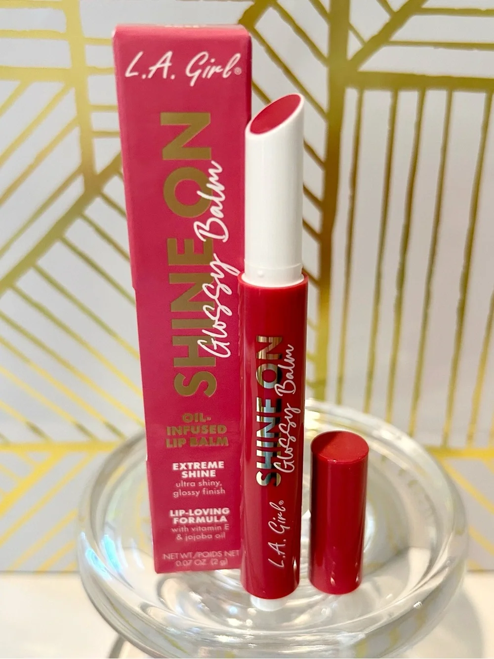 ✨ L.A. Girl Shine On Glossy Balm | Glossy Rose | Full Size | New in Box